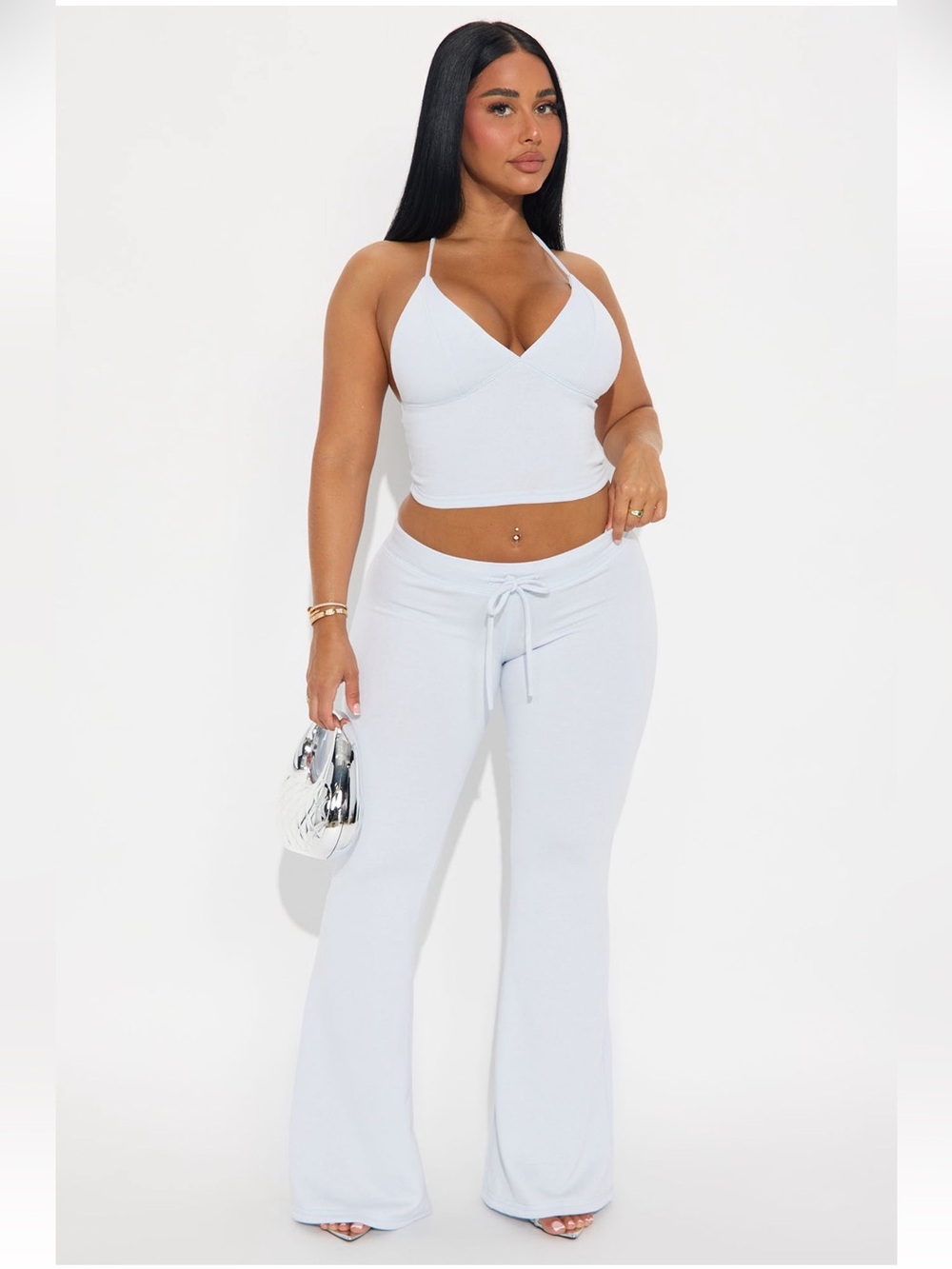 BNWT Fashion Nova Unwind Time Halter Set